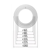 Платформа круглая универсальная для встроенных светильников 165-225 мм